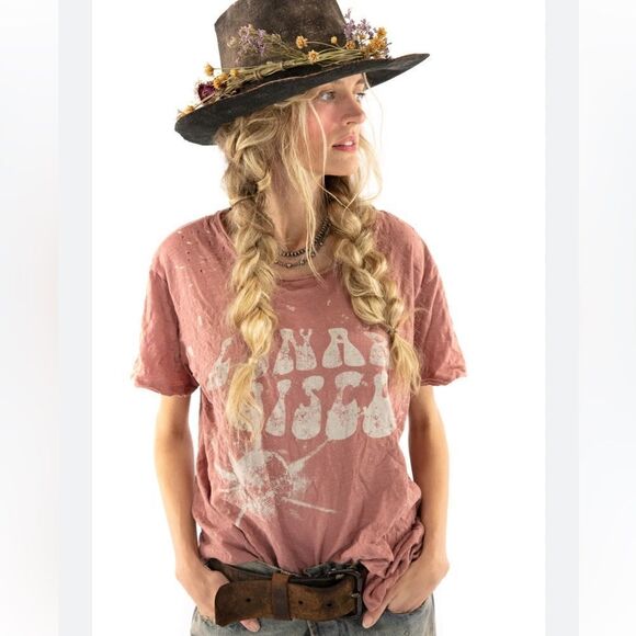 Magnolia Pearl BOYFRIEND TEE, LUNAR DISCO/BISOU - Picture 1 of 9